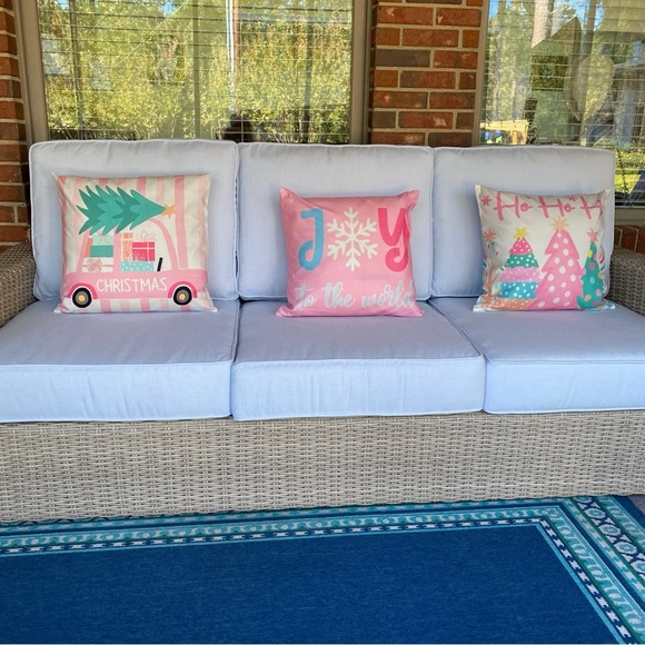 Pink Christmas Pillow (Chose 1) or more for add. discount Coquette Holiday Decor - Picture 4 of 16